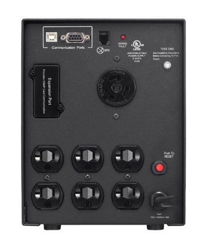 CyberPower PR2200LCDSL uninterruptible power supply (UPS) Line-Interactive 2.07 kVA 1980 W 7 AC outlet(s)