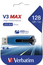 Verbatim Store 'n' Go V3 Max USB flash drive 128 GB USB Type-A 3.2 Gen 1 (3.1 Gen 1) Black, Blue
