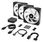 Corsair Air CO-9051002-WW computer cooling system Computer case Fan 4.72" (12 cm) Black 3 pc(s)