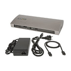 StarTech.com TB4CDOCK laptop dock/port replicator Wired Thunderbolt 4 Black, Gray