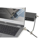 Kensington Slim N17 2.0 Keyed Dual Head Laptop Lock for Wedge-Shaped Slots