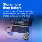 Crucial X10 1 TB USB Type-C USB 3.2 Gen 2x2 Blue