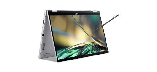 Acer Spin 3 SP314-55N-536K Intel® Core™ i5 i5-1235U Hybrid (2-in-1) 14" Touchscreen Full HD 8 GB LPDDR4x-SDRAM 512 GB SSD Wi-Fi 6 (802.11ax) Windows 11 Home Silver