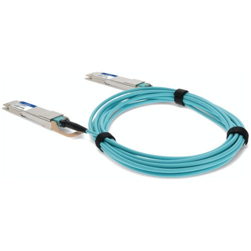 AddOn Networks AOC-D-D-400G-1M-AO InfiniBand/fibre optic cable 39.4" (1 m) QSFP-DD Blue