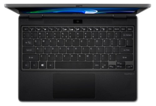 Acer TravelMate Spin B3 NX.VQWAA.005 laptop Intel® Celeron® N5100 Hybrid (2-in-1) 11.6" Touchscreen HD 4 GB DDR4-SDRAM 128 GB SSD Wi-Fi 6 (802.11ax) Windows 11 Pro Education Black