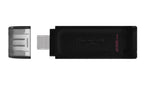 Kingston Technology DataTraveler 70 USB flash drive 256 GB USB Type-C 3.2 Gen 1 (3.1 Gen 1) Black