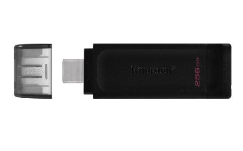 Kingston Technology DataTraveler 70 USB flash drive 256 GB USB Type-C 3.2 Gen 1 (3.1 Gen 1) Black