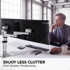 Viewsonic LCD-DMA-001 monitor mount / stand 24" Desk Black, Stainless steel