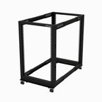 StarTech.com 4POSTRACK18U rack cabinet 18U Freestanding rack Black