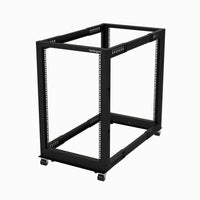 StarTech.com 4POSTRACK18U rack cabinet 18U Freestanding rack Black