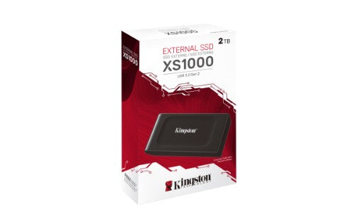 Kingston Technology XS1000 2 TB USB Type-C 3.2 Gen 2 (3.1 Gen 2) Black