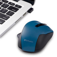 Verbatim 70244 mouse Right-hand RF Wireless Blue LED 1600 DPI