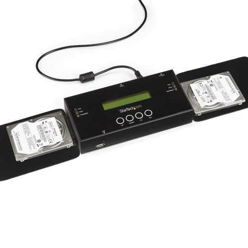 StarTech.com SATSASDUPE11 media duplicator HDD duplicator Black 2 copies