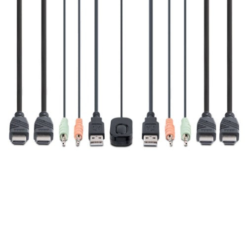 StarTech.com C2-DH46-UA2-CBL-KVM KVM switch Black