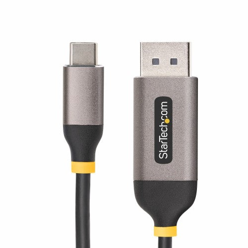 StarTech.com 142-USBC-DP-8K-10F video cable adapter 118.1" (3 m) USB Type-C DisplayPort Black, Gray