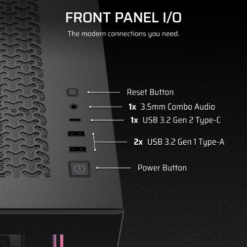 Corsair 3500X RS-R ARGB Midi Tower Black