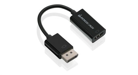 iogear GDPHD4KA video cable adapter 3.39" (0.0860 m) DisplayPort HDMI Type A (Standard) Black