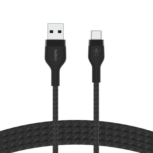 Belkin CAB010BT2MBK USB cable 118.1" (3 m) USB 3.2 Gen 1 (3.1 Gen 1) USB A USB C Black