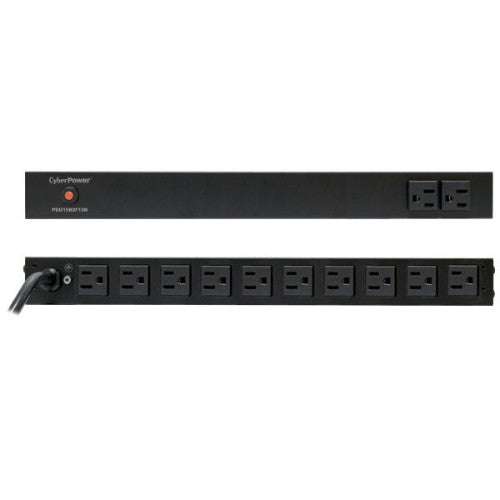 CyberPower PDU15B2F10R power distribution unit (PDU) 12 AC outlet(s) 1U Black