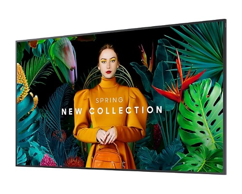 Samsung LH75QMCEBGCXGO signage display Digital signage flat panel 75" LCD Wi-Fi 500 cd/m² 4K Ultra HD Black Built-in processor Tizen 24/7