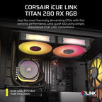 Corsair iCUE LINK TITAN RX RGB Processor All-in-one liquid cooler 5.51" (14 cm) Black 1 pc(s)