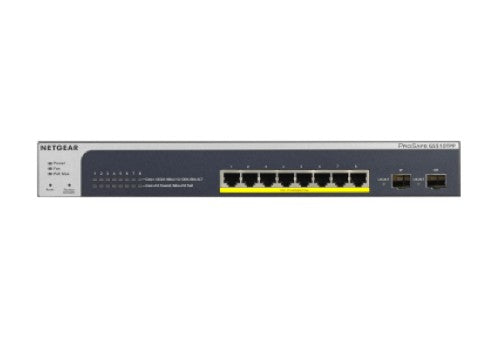 NETGEAR GS510TPP Managed L2/L3/L4 Gigabit Ethernet (10/100/1000) Power over Ethernet (PoE) Black