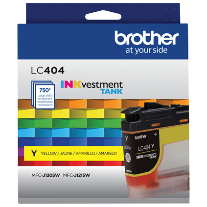 Brother LC404YS ink cartridge 1 pc(s) Original Standard Yield Yellow