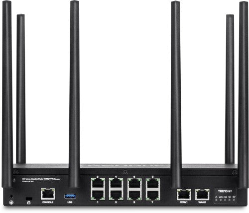 Trendnet AC3000 wireless router Gigabit Ethernet Tri-band (2.4 GHz / 5 GHz / 5 GHz) Black