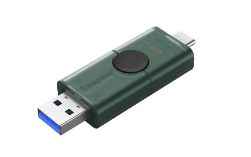 Kingston Technology DataTraveler DuoG2 USB flash drive 128 GB USB Type-A / USB Type-C 3.2 Gen 1 (3.1 Gen 1) Black, Green
