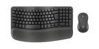 Logitech Wave Keys MK670 Combo keyboard Mouse included Universal RF Wireless + Bluetooth QZERTY French Graphite