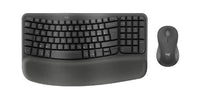 Logitech Wave Keys MK670 Combo keyboard Mouse included Universal RF Wireless + Bluetooth QZERTY French Graphite