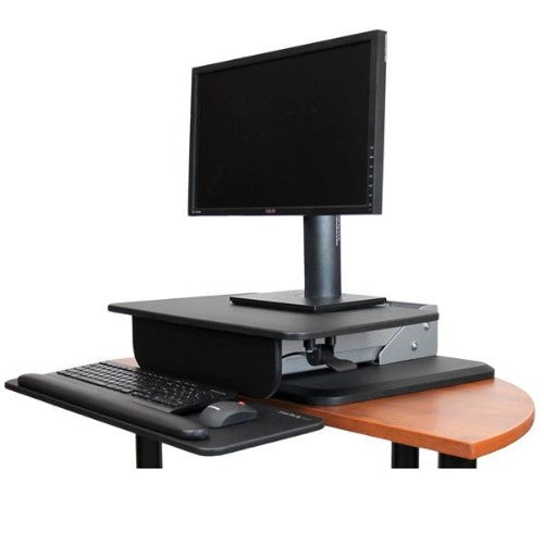 StarTech.com ARMSTS multimedia cart/stand Black, Silver Flat panel Multimedia stand