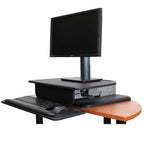 StarTech.com ARMSTS multimedia cart/stand Black, Silver Flat panel Multimedia stand