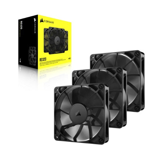 Corsair RS120 Computer case Fan 4.72" (12 cm) Black 3 pc(s)