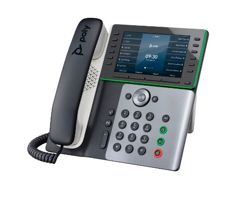 HP Poly Edge E550 IP Phone and PoE-enabled with Power Supply