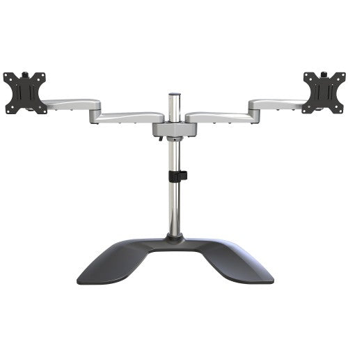 StarTech.com ARMDUALSS monitor mount / stand 32" Desk Black, Silver