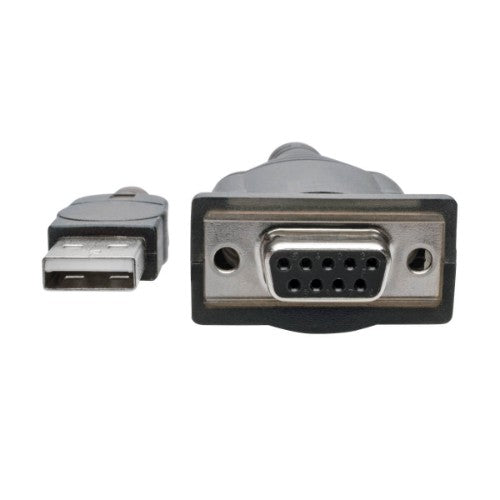 Tripp Lite U209-18N-NULL serial cable Black 15.7" (0.4 m) USB Type-A DB-9