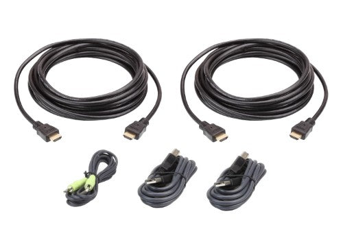 ATEN 2L-7D03UHX5 KVM cable Black 118.1" (3 m)