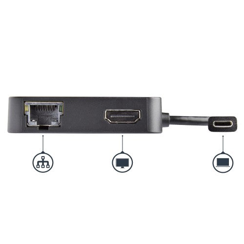 StarTech.com DKT30CHD laptop dock/port replicator Wired USB 3.2 Gen 1 (3.1 Gen 1) Type-C Black