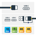 StarTech.com USBCCADP USB cable USB 3.2 Gen 2 (3.1 Gen 2) 39.4" (1 m) USB C Black