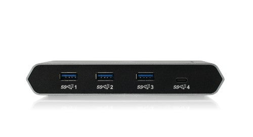 iogear GUS4C2 interface hub USB 3.2 Gen 1 (3.1 Gen 1) Type-C 10000 Mbit/s Black,Grey