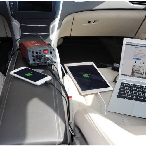 Tripp Lite PV150USB power adapter/inverter Auto 150 W Black, Red