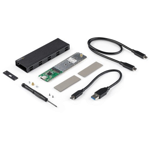 StarTech.com SM2E1BMU31C storage drive enclosure SSD enclosure Black M.2