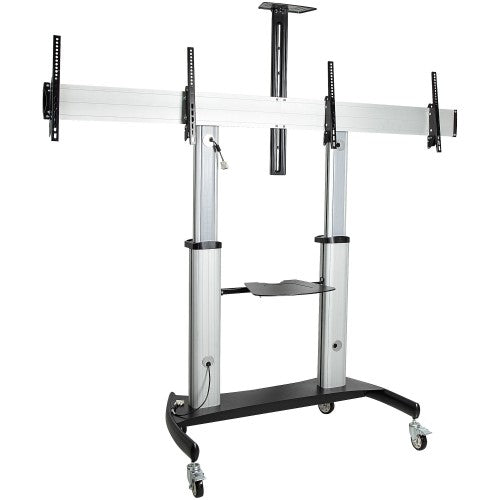 StarTech.com STNDMTVDUO TV mount/stand 60" Black, Silver