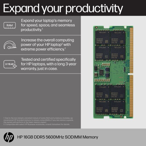 HP 16GB DDR5 5600MHz SODIMM Memory