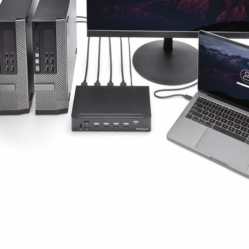 StarTech.com SV431HDU3A2 KVM switch Rack mounting Black