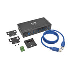 Tripp Lite U360-007-IND interface hub USB 3.2 Gen 1 (3.1 Gen 1) Type-B 5000 Mbit/s Black