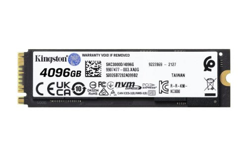 Kingston Technology KC3000 4 TB M.2 PCI Express 4.0 NVMe 3D TLC