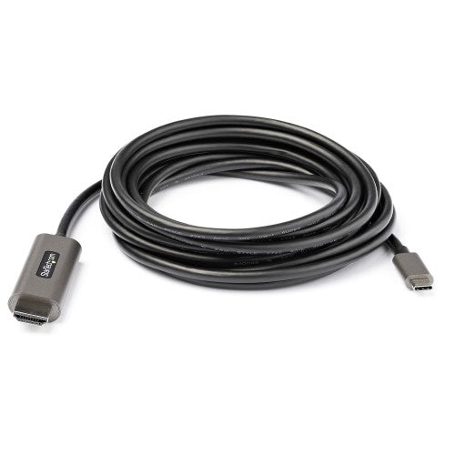 StarTech.com CDP2HDMM4MH video cable adapter 157.5" (4 m) HDMI Type A (Standard) USB Type-C Black, Silver