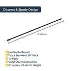 StarTech.com CMLB10 rack accessory Cable lacing bar